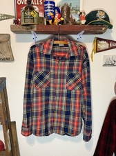 Vintage 70s Big Mac JCPenney All Cotton Flannel Shirt Size M picture