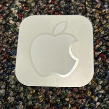 Vintage Late 90s Small Apple iMac Computer Decal Sticker White Mac picture