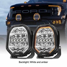 AURORA 9 Inch Off-road Lights white/amber backlight LED (PAIR) Driving Lights picture