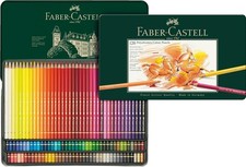 Faber-Castell 120-Pc Premium Quality Polychromos Colored Pencil Set in Metal Tin picture