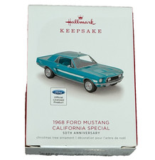 HALLMARK 2018 FORD 1968 MUSTANG CALIFORNIA SPECIAL 50TH ANNIVERSARY ORNAMENT picture