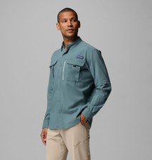 Columbia Men's PFG Bahama Elite Long Sleeve Fishing Shirt UPF 50 Freeeships picture