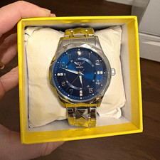 [NEW] Invicta 69028 Men’s Silver Watch Blue Dial New Unworn w/ Box & Tag picture