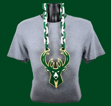 Milwaukee Bucks Fan Chain NBA Big Oversized Necklace Basketball Game Day Merch picture