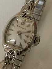 Vintage 1958 Longines-Wittnauer 14K Solid Gold Diamond Cocktail Watch Ref. 609 picture