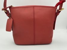Vintage Coach 4117 Terrace Bag Red Leather Shoulder Crossbody - USA - 1992 picture