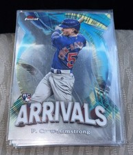 2024 Topps Finest Arrivals Pete Crow-Armstrong Die-Cut RC #A-5 Chicago Cubs MVP picture