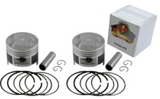 Honda CB400N '82-'83 Piston Kit - 2nd Oversize +0.50 mm/piston rings piston rings picture