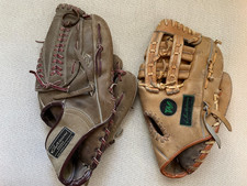 1960s 70s Ted Williams Sears Baseball Gloves 16166 Personal Model & 16156 RH picture