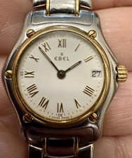 Ebel 1911 Two-Tone 18k Gold & Stainless Steel 28 mm Watch W/White Dial, 188901 picture