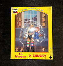 Mattel WWE Elite Collection Liv Morgan & Chucky Figure Set w/ Knife Heads picture