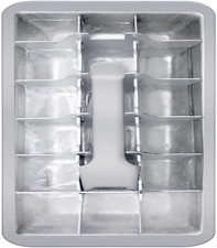 Vintage Kitchen Silver Aluminum Ice Cube Tray 11 L X 4 W In. For HIC 93251 picture