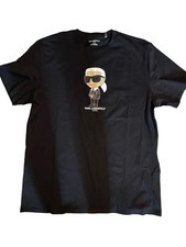 Karl Lagerfeld Paris Men's Karl Character Graphic T-Shirt Black XL picture