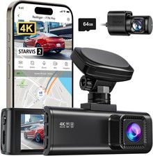 REDTIGER F7N Pro 4K Dash Cam Front and Rear, STARVIS 2 Sensor 64GB Card Included picture