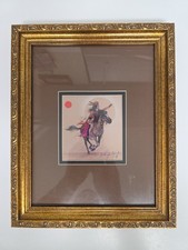 Johnny Tiger Jr., Eclipse 1991, Native American Horseman, Signed Framed Print picture