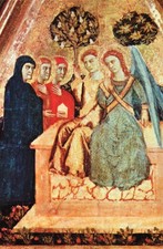Las Tres Marías Ante el Santo Sepulcro Medieval Religious Art Postcard picture