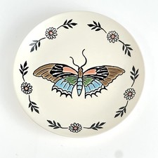 Spectrum Designz Butterfly With Daisies 6” Appetizer Dessert Plate 2023 picture