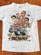 Vintage Cleveland Browns Caricature 90s T-shirt Unisex Reprint T-shirt VK15028 picture
