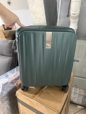 Hanke 16” Underseat Carry On Luggage W/ Spinner Wheels TSA Approved Green picture