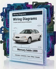 1999 Mercury Sable Complete Color Electrical Wiring Diagrams PDF on USB picture