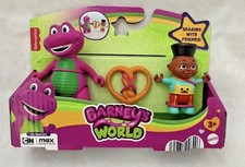 Fisher Price - Barney's World - David & Barney - Figure Set - NEW picture