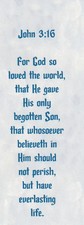 20 Christian Bookmarks, Scripture Verse John 3:16, Great Bible Study Activity picture