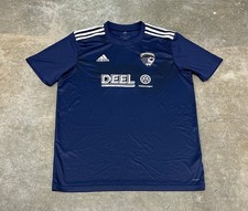 ADIDAS Climalite Deel Volkswagen Pinecrest Blue Soccer Jersey #42 Large picture