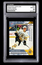 2025-26 James Hagens NHL Topps Now Rookie Card #147 Bruins Gem MINT Graded 10 picture