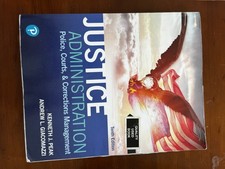 Justice Administration : Police, Courts, and Corrections Management picture