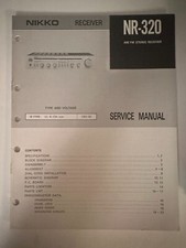 Nikko NR-320 Receiver Service Manual *Original* picture