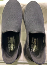Skechers Men's Black Comfort Slip Ins Walking Shoes - 10 WW - Hands Free picture