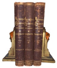 1885, 1st, ANIMATE CREATION, REV J. G. WOOD, FOLIOS, w CHROMOLITHOGRAPHS, VG+ picture