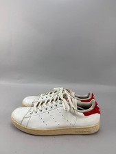 Adidas Stan Smith White Red Classic Lifestyle Sneakers Mens Size 13 picture