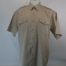 Vintage Oshman's Sportswear Men's XL Khaki Safari Short Sleeve Button Up picture