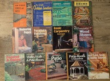 13 Vintage Sunset Books DIY. Carpentry Exterior Woodwork Patio Deck Fence Free S picture