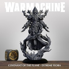 Warmachine Menoth COVENANT OF THE FLAME - EXTREME FEORA 3d Printed picture
