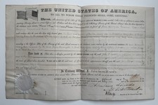 1861 Abraham Lincoln Administration Land Patent  picture