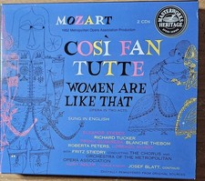 Mozart: Cosi Fan Tutte (CD, Sony Classical MH2K 60652) 2-CDs Steber Tucker picture