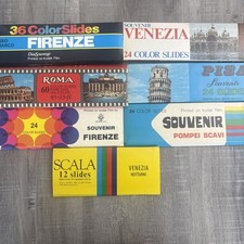 6 Vtg Souvenir Slides Kodak Italy Rome Pisa Venice Pompei Florence Roma Venezia picture