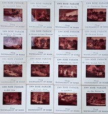 Vtg 1964 Rose Parade Slides NRA Dr Pepper Chevrolet Union Oil Big Ten Cali State picture