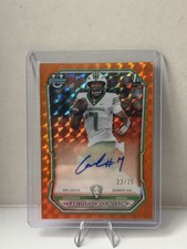 Topps 2026 Bowman Carlos del Rio Wilson 1st Bowman Auto #181 Orange /25 Marshall picture
