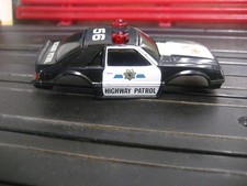 NEW Tyco HO Scale Slot Car Body Highway Patrol with Flashing lights and Siren picture
