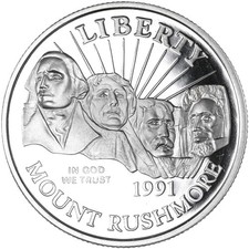 1991 S Mount Rushmore Bicentennial Proof Commemorative Half Dollar picture