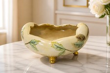 Antique 1915 MZ(Moritz Zdekauer) porcelain footed bowl signed by Maud Thompson picture
