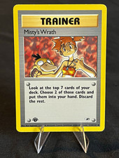 Misty's Wrath 114/132 1st Edition Gym Heroes Trainer Regular Pokemon TCG picture