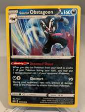 Pokemon Galarian Obstagoon Sword & Shield Black Star Promo Holo SWSH059 picture