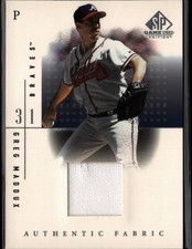 2001 SP Game Used Edition #GM Greg Maddux Authentic Fabric picture