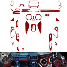 35pcs For Camaro 2016-18 Red Carbon Fiber Full Kits Interior Trim picture