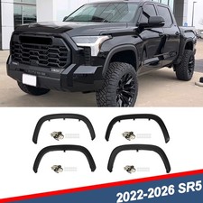 For 2022-2025 2026 Toyota Tundra Black Fender Flares Kit Wheel Arch Molding 4pcs picture