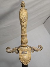 Ames Civil War M1840 Medical Staff Officers Sword Saber & Scabbard picture